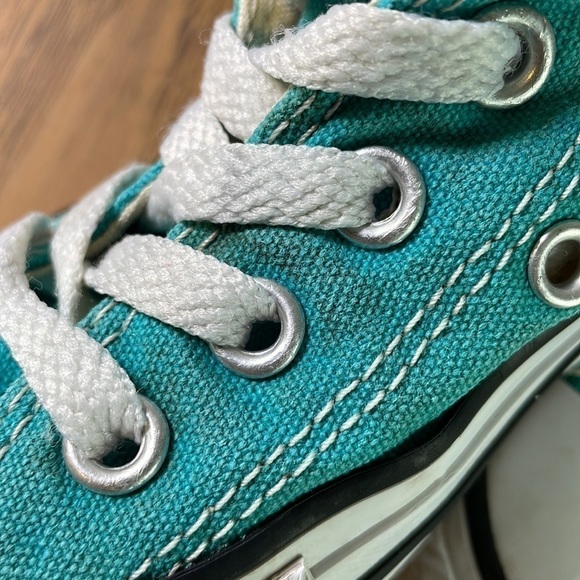 🆕⭐️HP⭐️Sz11 youth Converse All Star Turquoise GUC - Picture 10 of 13